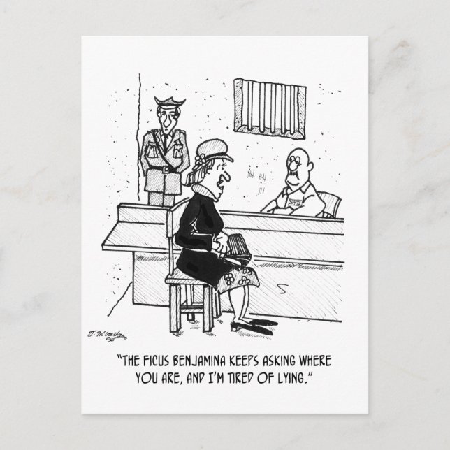 Prison Cartoon 9493 Postcard (Front)