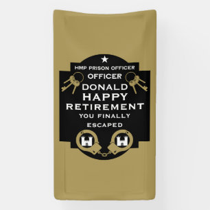 Prison Correctional Officer Retirement Banner
