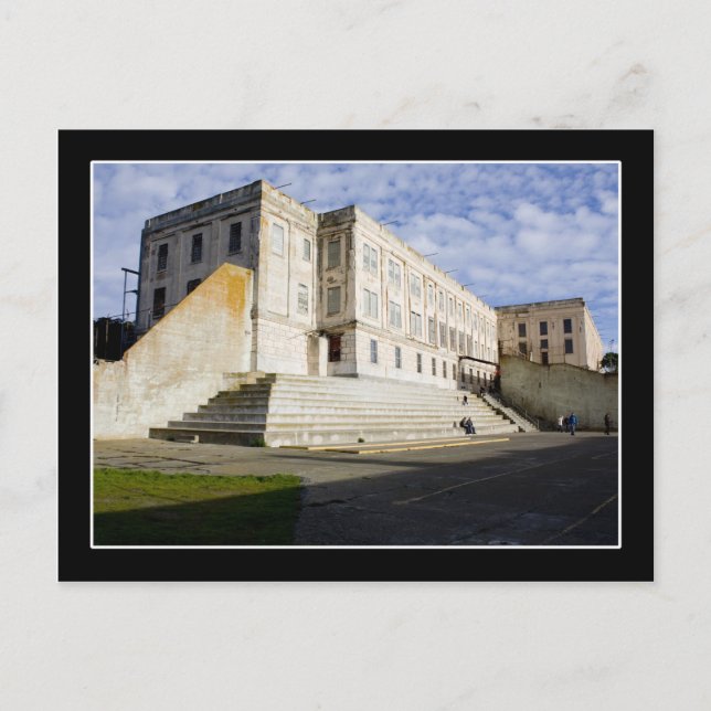 Prison Courtyard on Alcatraz Postcard (Front)