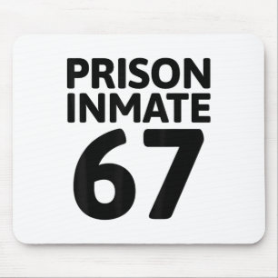Prison Inmate 67 Halloween Meme Costume Jail Priso Mouse Mat