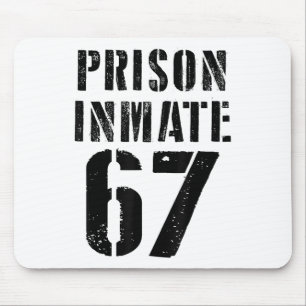 Prison Inmate 67 Halloween Meme Costume Jail Priso Mouse Mat