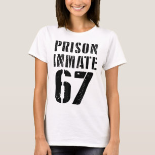 Prison Inmate 67 Halloween Meme Costume Jail Priso T-Shirt