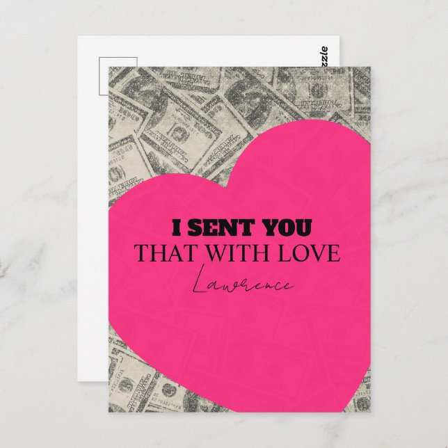 Prison Long Distance Cute Commissary Heart Postcard (Front/Back)