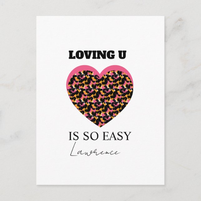 Prison Long Distance Cute Heart Love Postcard (Front)