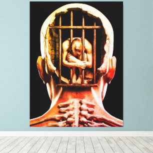 Prison of the Mind – Surreal Conceptual Wall Art 