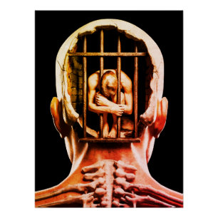 Prison of the Mind – Surreal Conceptual Wall Art