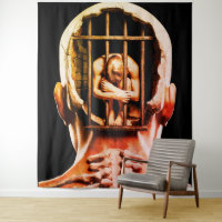 Prison of the Mind – Surreal Conceptual Wall Art 