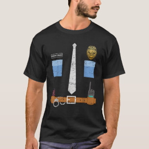 Prison Officer Funny Halloween Prison Guard Costum T-Shirt