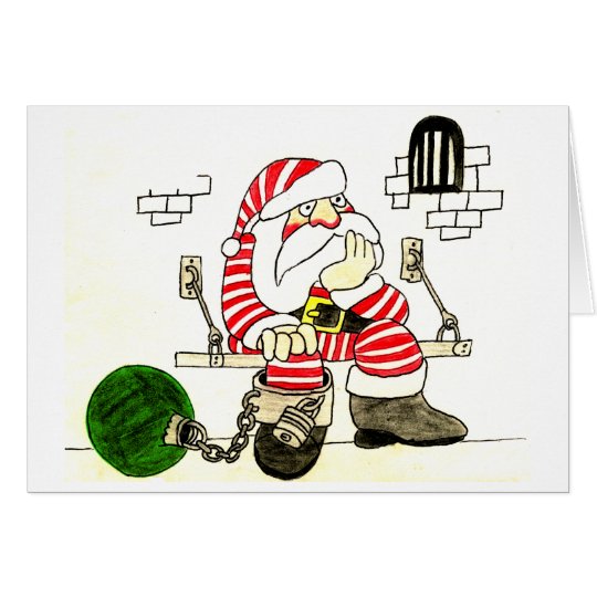 PRISON SANTA CARD