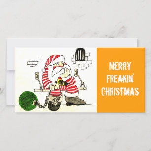 PRISON SANTA HOLIDAY CARD