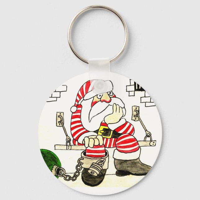 PRISON SANTA KEY RING (Front)