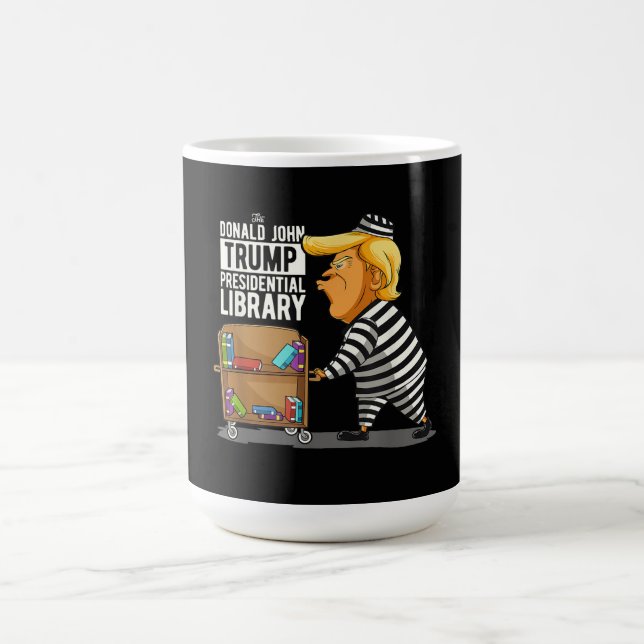 Prison Trump Presidential Library Coffee Mug (Center)