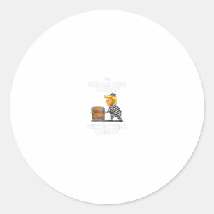 Prison Trump Presidential Library Funny Anti Classic Round Sticker