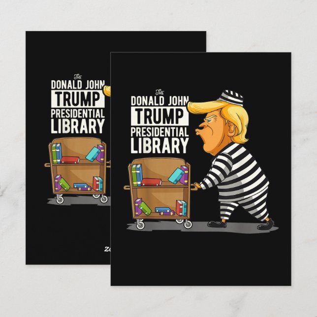Prison Trump Presidential Library Holiday Card (Front/Back)