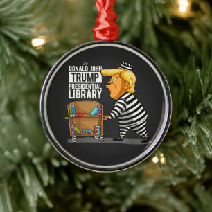 Prison Trump Presidential Library Metal Tree Decoration