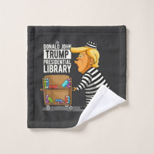 Prison Trump Presidential Library Wash Cloth