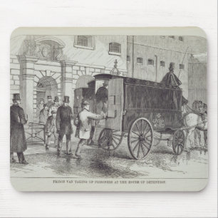 Prison Van taking up Prisoners at the House of Det Mouse Mat
