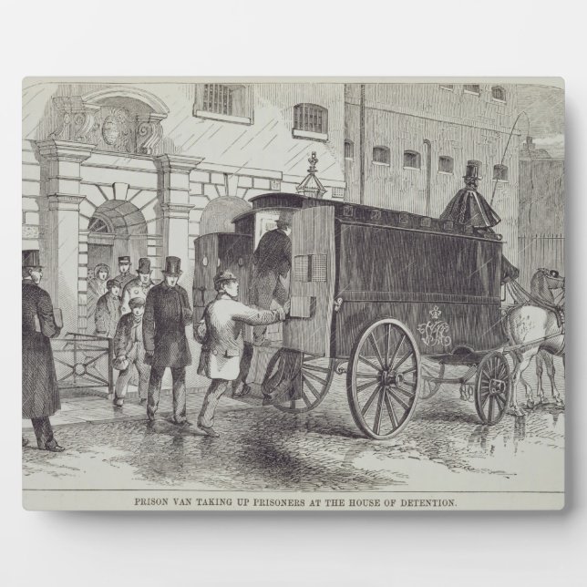 Prison Van taking up Prisoners at the House of Det Plaque (Front)