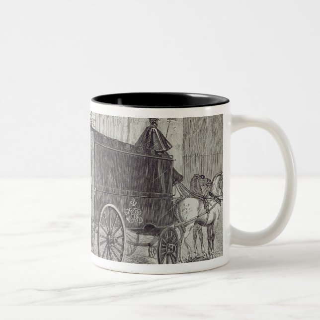 Prison Van taking up Prisoners at the House of Det Two-Tone Coffee Mug (Right)