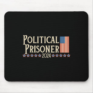 Prisoner 2024 Vote Trump November 5 American Flag Mouse Mat