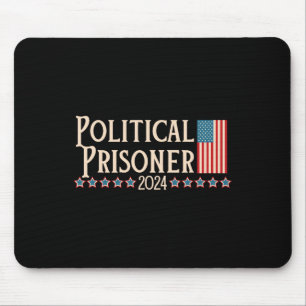 Prisoner 2024 Vote Trump November 5 American Flag Mouse Mat