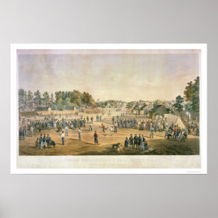 Prisoner Baseball Civil War 1863 Poster