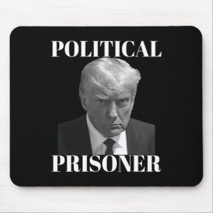 Prisoner Donald J. Trump Black &amp; White Mugshot Mouse Mat