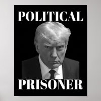 Prisoner Donald J. Trump Black & White Mugshot