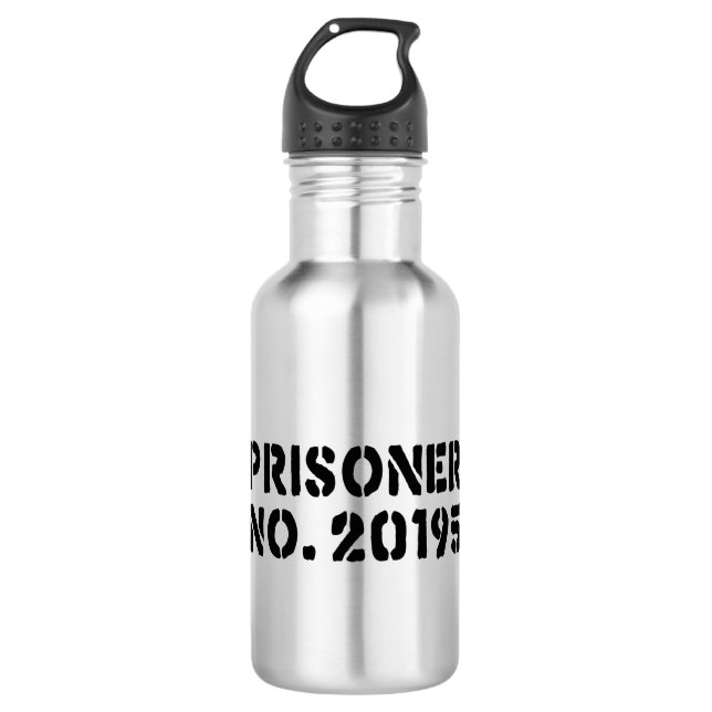 Prisoner No. 20195 710 Ml Water Bottle (Front)