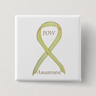 Prisoner of War (POW) Awareness Ribbon Custom Pin