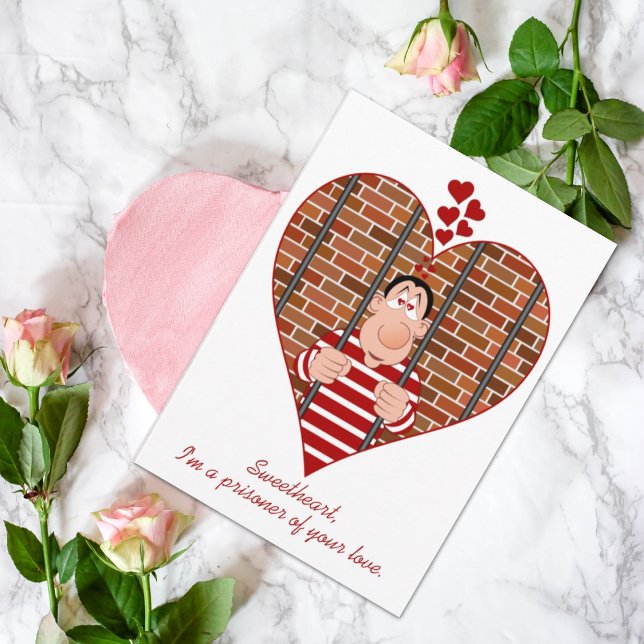 Prisoner of Your Love Funny Holiday Card (Creator Uploaded)