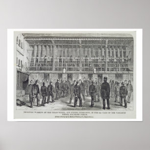 Prisoners Working at the Tread-Wheel and Others Ex Poster