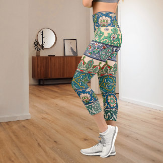 Prisse d'Avennes Arabic Patterned Capri Leggings
