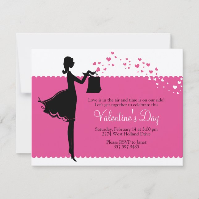 Prissy Valentine Invitations (Front)