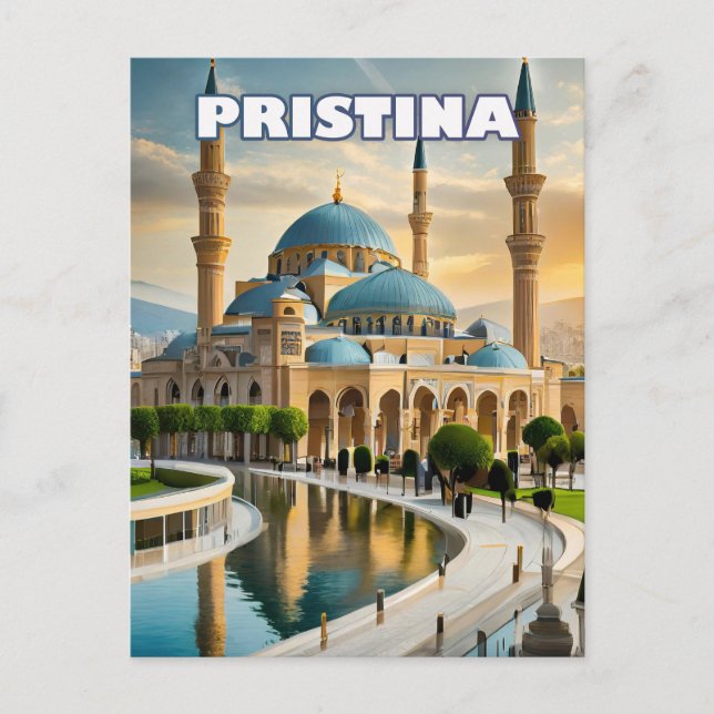 Pristina, the vibrant heart of Kosovo Postcard (Front)