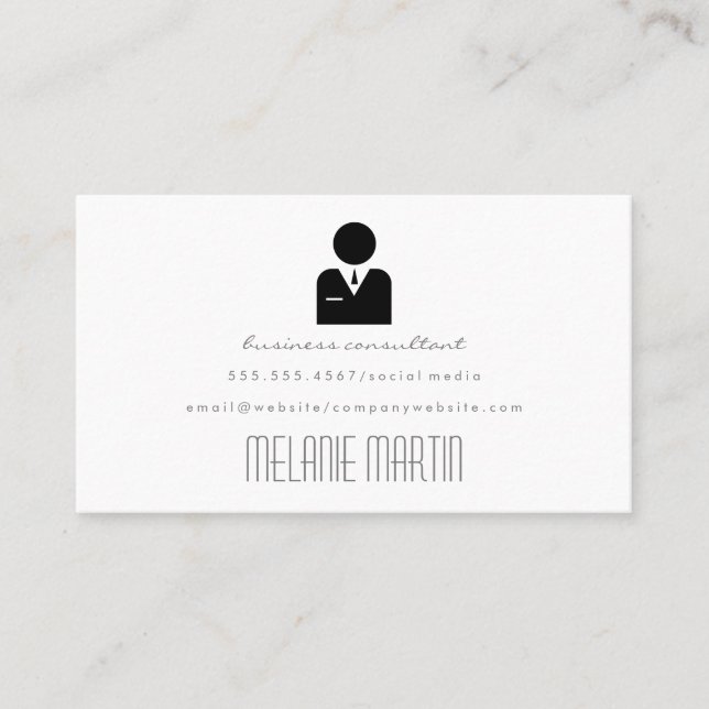 Pristine Business Icon Card (Front)