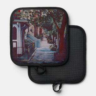 Pristine Walk on 19th Street Pot Holder