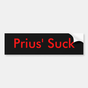 Prius' Suck Bumper Sticker