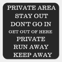 PRIVACY STICKERS