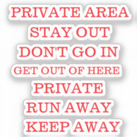 PRIVACY STICKERS
