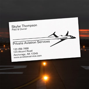 Private Aviation Services Business Card