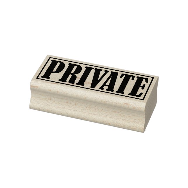 Private Business Office Framed Simple Word Rubber Stamp (Stamp)