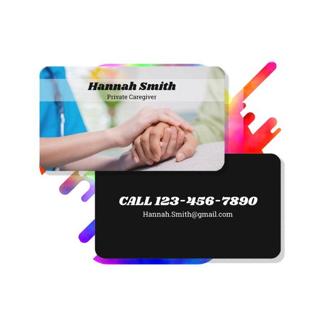 Private Caregiver Business Card (Creator Uploaded)