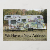 Private Change of Address Card - Graffiti Trailer