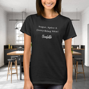 Private chef black white script slogan T-Shirt