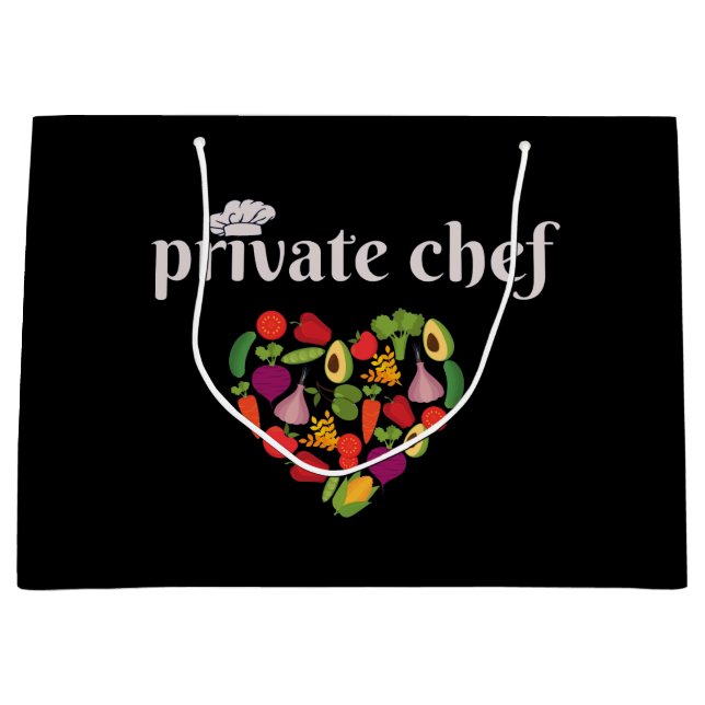 Private Chef Large Gift Bag (Front)