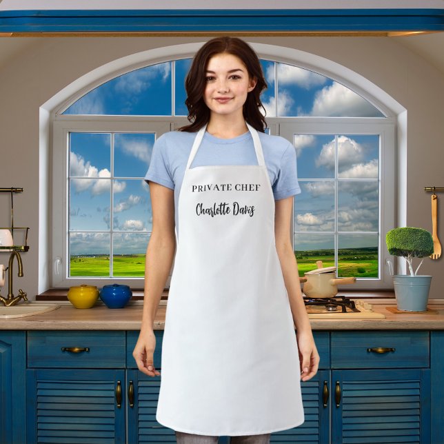 Private chef name script apron (Creator Uploaded)