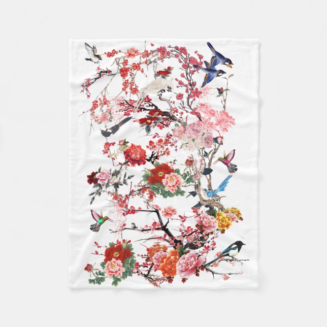 Private Chinese Garden (I) Fleece Blanket (Front)