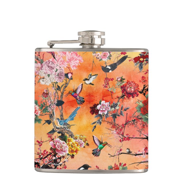 Private Chinese Garden (II) Hip Flask (Front)