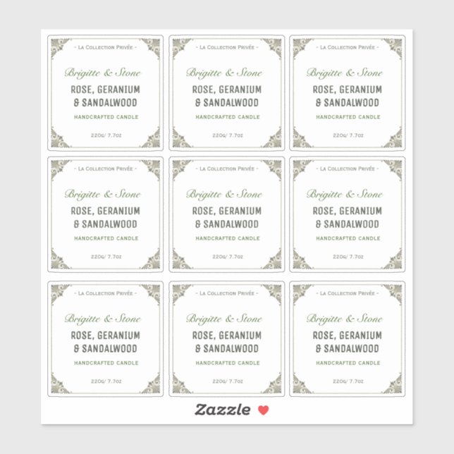 Private Collection Handcrafted Transparent Candle  (Sheet)